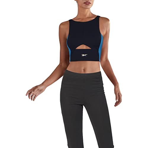 Crop top Reebok Training Supply Vector Navy dos nu 2XS qui optimise votre ventilation