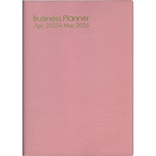 博文館 手帳 2025年 4月始まり B5 ウィークリー ビジネスプランナー ピンク No.4197