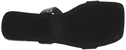 DKNY Women's Studded Buckle Flat Sandal Heeled4