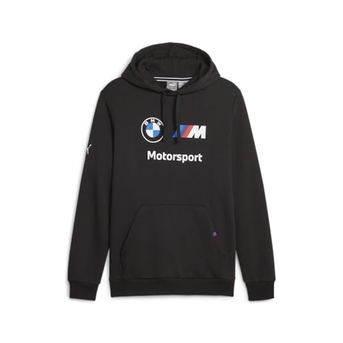 PUMA Herren BMW M Motorsport Essentials Fleece Hoodie Kapuzenpullover, Schwarz, XL PUMA Herren BMW M Motorsport Essentials Fleece Hoodie Kapuzenpullover, Schwarz, XL