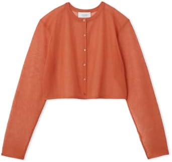 Amazon | [エミ] リネン混シアーニットカーディガン 13WND252019ORGF