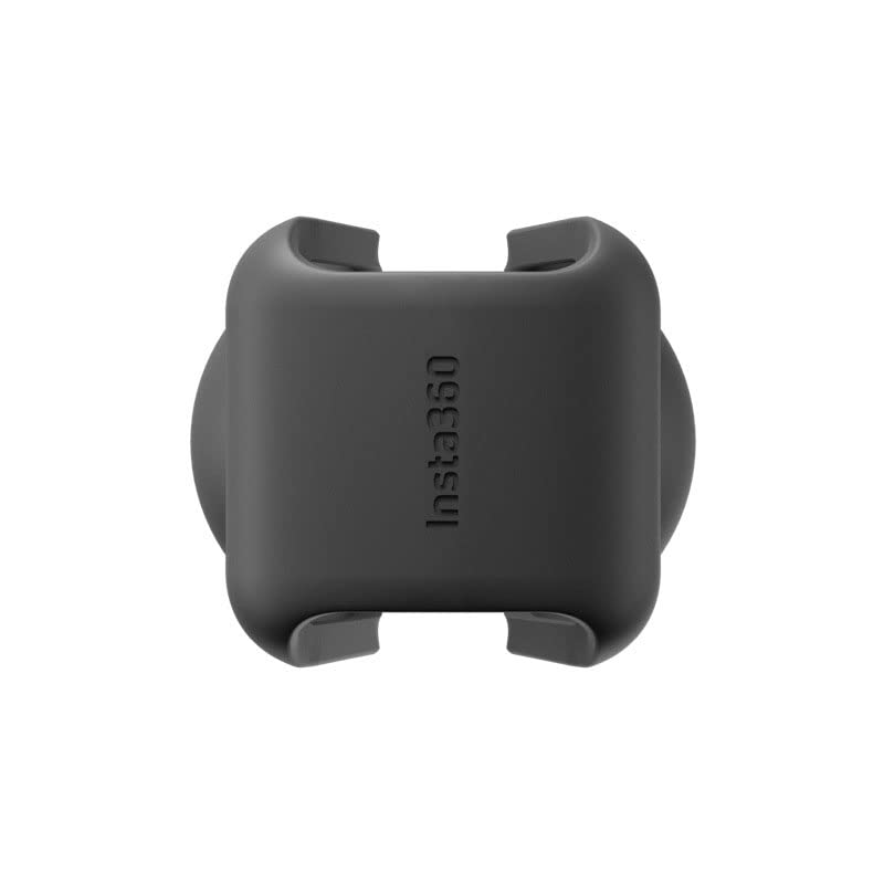 Cache objectif Insta360 One RS anti-rayures protection silicone noire - 4