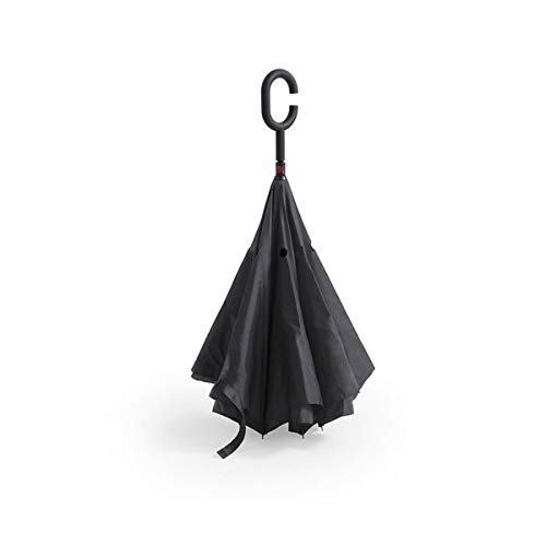 Eurowebb Parapluie renversé à poignée de Maintien - Parapluie renversé Couleur - Noir Cover