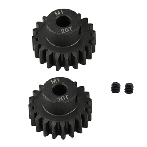 2Pcs Hardened Steel 20T Motor Pinion Gear for Traxxas 1/5 X-Maxx XMAXX 6S 8S 1/6 XRT 1/10 EREVO 2.0 Maxx Upgrade Parts