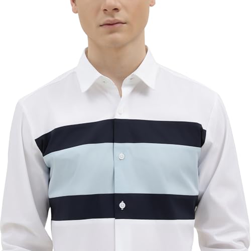 Image of United Colors of Benetton Slim Fit Spread Collar Solid Shirt - 26P5CB102PLNI901