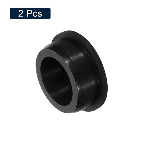 Image of uxcell 2 Pcs Black Plug Holes, Waterproof Rubber Button Plug for 39mm / 1.54 inch Hole