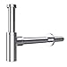 Produktbild doporro Siphon Waschbecken Chrom Eckig Design Röhrensiphon für Waschbecken und Waschtisch Abflussrohr inkl. Geruchverschluss und Gummimanschetten Universal Abflussrohr 1 1/4 x Ø 32mm SIPHON05