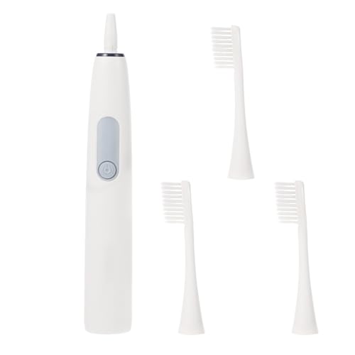 Angoily Brosse à Dents Électrique Étanche Légère Design Ergonomique en Pp pour Adultes, Brosse à Dents Rechargeable Têtes de Rechange Nettoyage