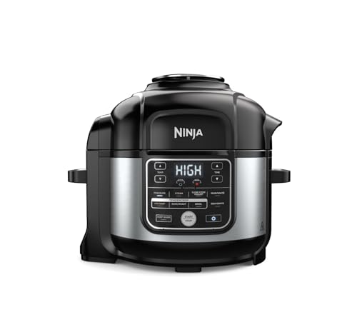 Comparison: Ninja Air Fryer And Pressure Cooker 4 10-in-1 Digital Multi-Cooker & Air Fryer Combo, 6.5-Quart Stainless Steel Electric Pressure Cooker with Rapid Heating & Auto-Safety System – All-Purpose Appliance for Home and Business Kitchens