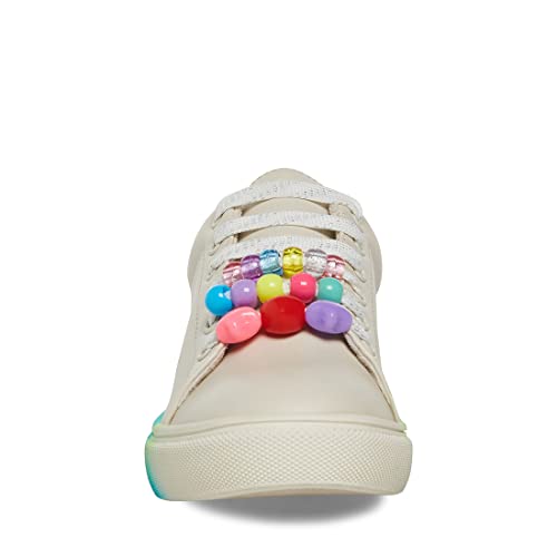 Steve Madden Girls Shoes Girls Charmi Sneaker, White Multi, 2 Little Kid #TOP1