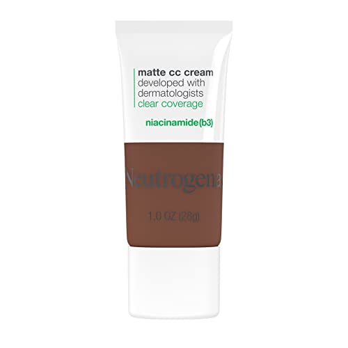 Neutrogena Creme CC fosco impecável cobertura transparente, cobertura total de cor corretora creme m