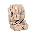 Lorelli Auto Kindersitz 9-36kg Adventure i-Size 76-150 cm, mitwachsender Autositz für Kinder, Babysitz, Autokindersitz, Einstellbare Kopfstütze, 5-Punkt-Sicherheitsgurt (Hellbeige)