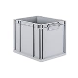 FIXKRAFT Eurobox 30L Aufbewahrungsbox ohne Deckel Stapelbar...