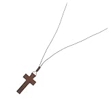 Diseño fiel: el colgante de cruz único simboliza las creencias personales y agrega un toque de elegancia, colgante de cruz de madera, colgantes de cruz