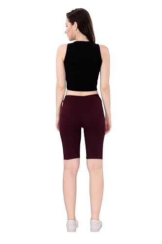 Image of TRASA Women's Cotton Fashion Biker Workout Cycling Shorts, Avialable Sizes: S,M,L,XL,2XL,3XL