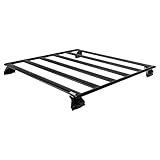 カーメイト(Carmate) inno(イノー) ハイエース/レジアスエース 標準ボディ 標準ルーフ (H2##系) 専用 ルーフラック アルミパネル 立体駐車場 対応 低い フラット inno製アタッチメントが取り付け可能 ブラック ルーフキャリア ベースキャリア カスタム パーツ フラット デッキベース 軽量な ハーフサイズ 車種別専用 XL503