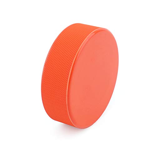 Faswin 9 Pack Ice Hockey Pucks, Training Hockey Pucks, Official Regulation, Orange