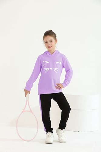 Image of Mioglrie Girls Clothes 4T 5T Fall Winter Girl Outfit Toddler Girl Clothes Size 6 7 8 Sweatshirt Pant Clothing Sets