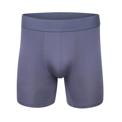 New Balance Men's Ultra Smooth Microfiber Lightweight Breathable Performance Boxer Brief Underwear (4 Pack)2