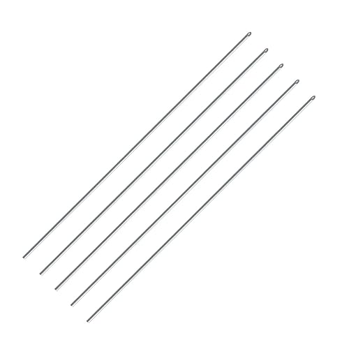 Milageto Agulha de isca 5 peças ferramenta dispositivo de aço inoxidável resistente agulha de pesca