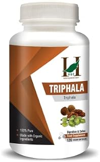 H&C Triphala Capsules - 900mg per Serving, 120 Counts | Balancing Formula for Detoxification & Rejuvenation