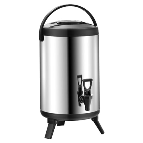 Distributeur de boissons et de thé isolé 6L baril acier inoxydable lait