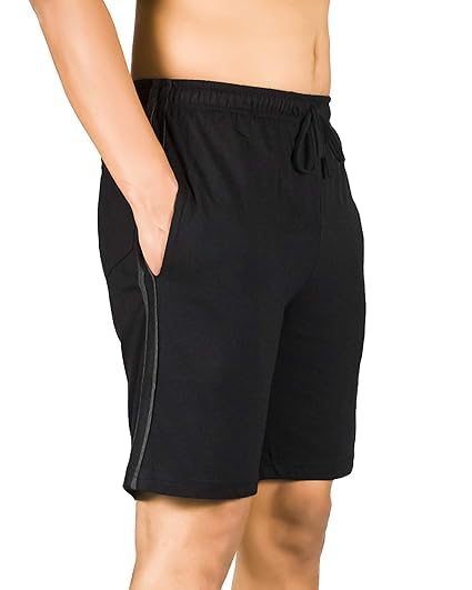 Image of ONE STREET Cotton Half Pant for Men with Chain Pocket