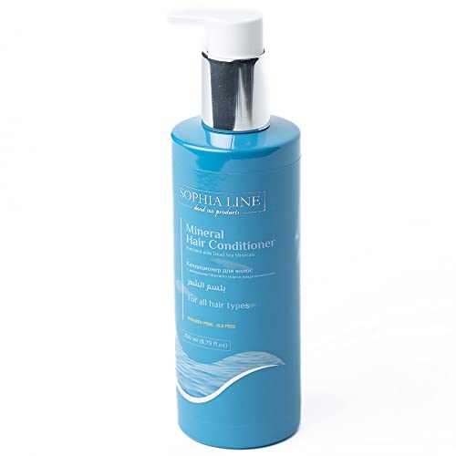 Sophia Line Dead Sea Mineral Hair Conditioner - Hair Conditioner For Damaged Dry Hair With Minerals, Argan Oil, Herbal Extracts & Wheat Protein - Hair Care Products For Men & Women, 260Ml / 8.79 Fl.oz #TOP25