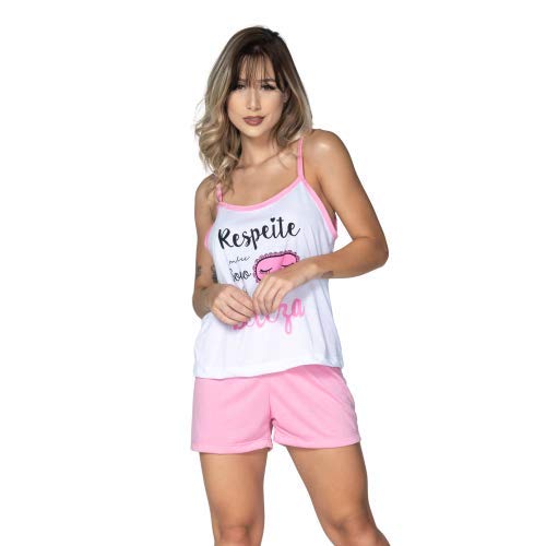 Kit 3 Pijama Vekyo Feminino Short Doll Regata Juliana Tamanho:G;Cor:Colorido;Gênero:Mulher (G)