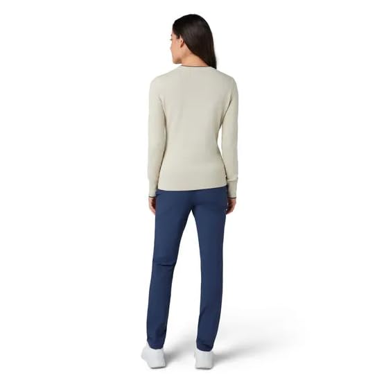 Original Penguin by Musingwear LS Solid Floral Sweater, Jersey para Mujer