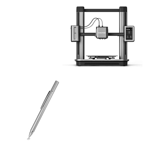 BoxWave Stylus Pen Compatible with Anker Make M5 3D Printer - FineTouch Capacitive Stylus, Super Precise Stylus Pen - Metallic Silver