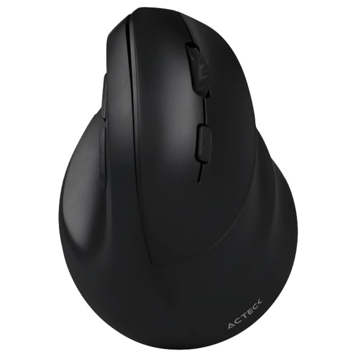 Accesorios De Computadoras, Personal Computer Acteck Mouse Ergonomico VIRTUOS Fitt MI520 2400dpi 6 Botones Inalambrico Negro AC-936224