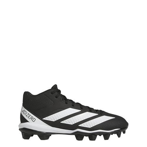 adidas Men's Bota de fútbol Adizero Impact.2 Moulded Rubber, Core Black/Cloud White/Core Black, 44