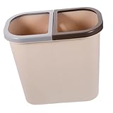 DIYEAH Cubo Basura Doble Compartimento Pequeño Práctico para Cocina y Oficina...