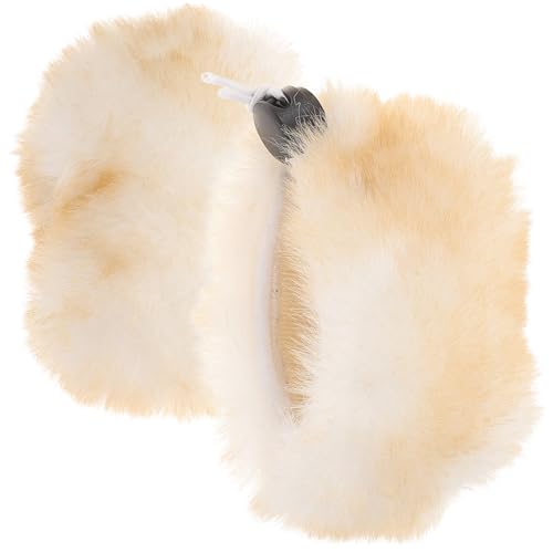 DIYEAH 2pcs Microphone Furry Windscreen Covers Professional Protector for Easy to Install Durable Material Prevents Dust and Debris for Musicians and Podcasters