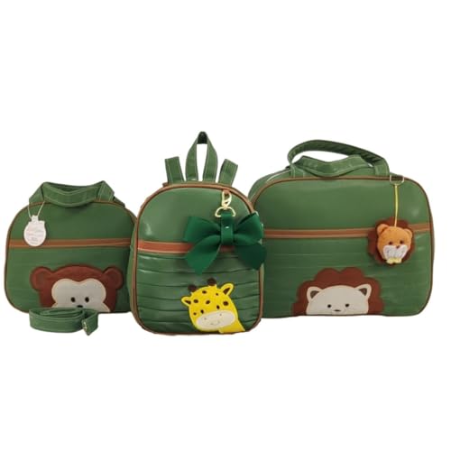 BOLSA MATERNIDADE MENINO 3 PEÇAS SAFARI (VERDE MILITAR)