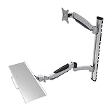 HFTEK® FY02WS Workfit Monitor stacji roboczej Wsparcie do montażu na ścianie 40 cm – 60 cm z VESA 75/100