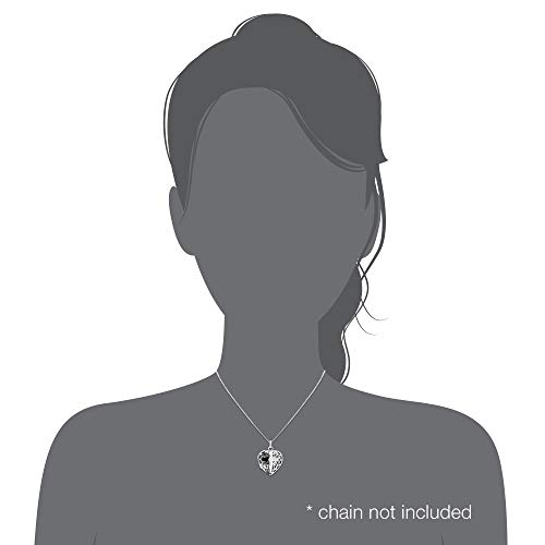 WithLoveSilver 925 Sterling Silver Filigree Cross Heart Shape Locket Pendant4