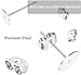 661 Pcs Jewelry Making Supplies - Stainless Steel & Gold Earring Posts with Rubber Backs