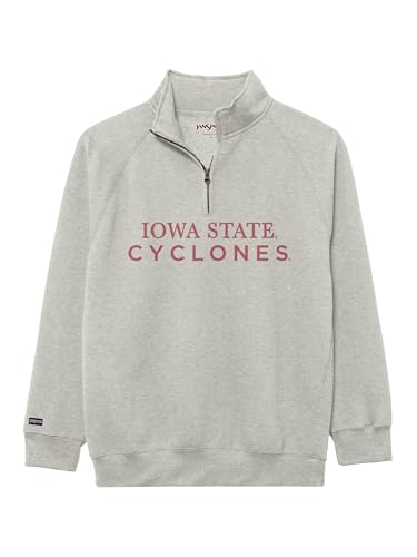 JanSport NCAA Officially Licensed Rival Quarter Zip Sweatshirt, Long Sleeve Unisex 1/4 Zip, Cotton-Polyester Blend with Stand-Up Collar Design & Tapered Raglan Sleeves, Full Chest Embroidered Design - image 1