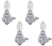 Plug in Night Light Module Includes 4 Watt Bulb, White Plastic, Great for Making Your Own Decorative Night Lights, Pack of 4