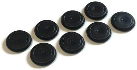 Vital All-Terrain Paquete de 8 tapones de drenaje de bandeja de piso de cuerpo de goma para OEM 55177482AA Jeep TJ Wrangler 97-06