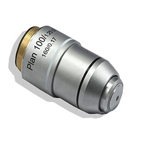 Microscope 100X L=195 Plan Achromatic Biological Microscope Objective Lens-Biomicroscopy Accessories
