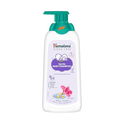 Image of Himalaya Gentle Baby Shampoo 400ml with Hibiscus, Chickpea | No Tears | pH 5.5 | No.1 Doctor Recommended Brand | Cleanses, Softens & Nourishes hair | Safe for Newborns | Hypoallergenic (Pack of 6)