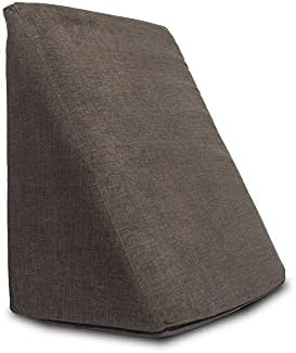 Wakefit Memory Foam Wedge Pillow | Helps Reduce Acid Reflux, Snoring & Back Discomfort | Soft Washable Cover | Multi-Use Support | Brown