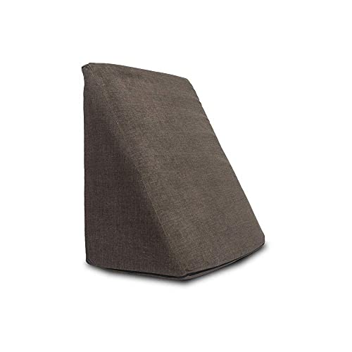 Wakefit Memory Foam Wedge Pillow | Helps Reduce Acid Reflux, Snoring & Back Discomfort | Soft Washable Cover | Multi-Use Support | Brown