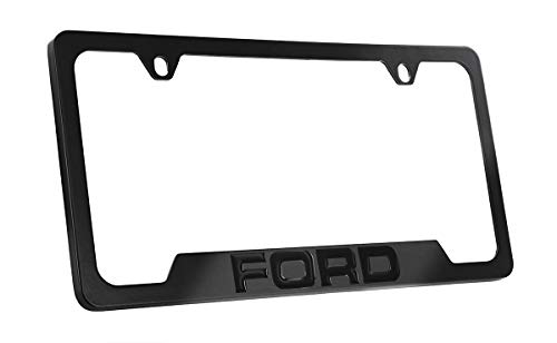 blacked out license plate frame - Ford Blacked Out Style Metal License Plate Frame 2 Hole