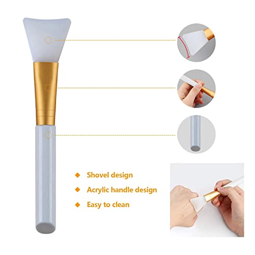 Image of ART RANGER Soft Facial Applicator Hairless Silicone Mud Mask Brush (, 13.9 X 3.2 X 1.5 cm) - Multicolor