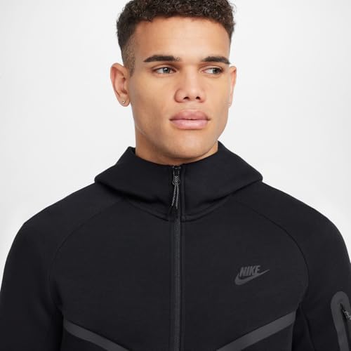 Nike Tech Men's Full-Zip Windrunner Hoodie (HV0949-010, Black/Black)4
