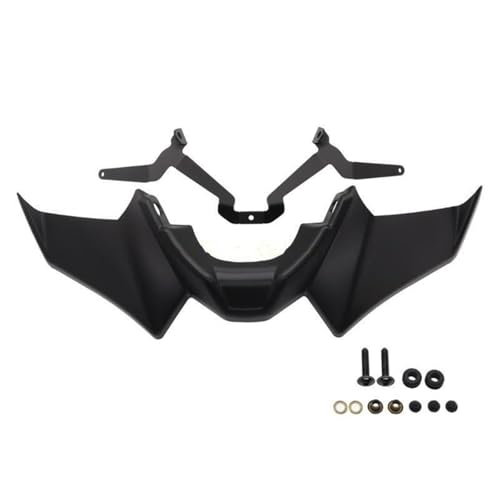 Déflecteur d'aile de carénage spoiler avant moto noir et carénage de queue